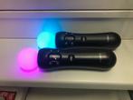 2 x Move controllers PS3 PS4 PS5 VR (ps3 versie), 1 speler, Ophalen of Verzenden, Gebruikt, Vanaf 3 jaar