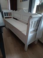 Brocante antieke klep bank wit, Antiek en Kunst, Antiek | Meubels | Stoelen en Banken, Ophalen