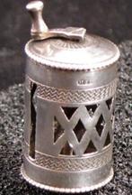 antiek zilveren meetlint houder datering na 1814, Ophalen of Verzenden, Zilver