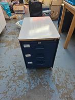 2 x Gispen Ladeblok Metaal op Wieltjes, Huis en Inrichting, Kasten | Ladekasten, Ophalen, Minder dan 50 cm, Gebruikt, 3 of 4 laden