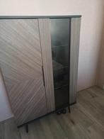 Zgan vitrinekast, Ophalen, Met deur(en), 100 tot 150 cm, 50 tot 100 cm
