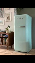 Pastelgroene smeg koelkast van SMEG, 200 liter of meer, 60 cm of meer, Zo goed als nieuw, Met vriesvak