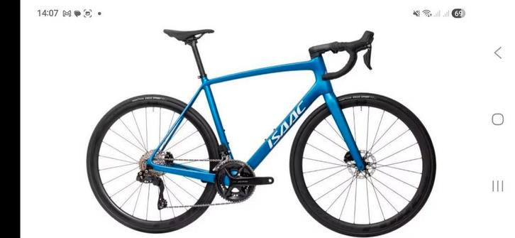 Isaac Vitron Pro Carbon XXL 58 cm  hydro schijf 105 2x12S, Fietsen en Brommers, Fietsen | Racefietsen, Zo goed als nieuw, Heren