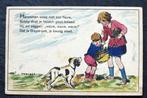 Hanzeman en hond, Reclame Bleyle's, pakken, vesten, pullover, Verzenden, Voor 1920, Ongelopen, Hond of Kat
