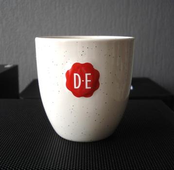 1 DE - Douwe Egberts - wit koffiekopje - koffiemok - spikkel beschikbaar voor biedingen