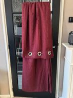 Extra brede Vitrages rood met ring 3 x, Huis en Inrichting, Stoffering | Gordijnen en Lamellen, 200 cm of meer, Ophalen of Verzenden