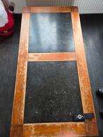 Natuurstenen salon tafel, Ophalen, Hout, Binnendeur, Minder dan 200 cm