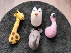 Vilten dierenkoppen - giraffe, pinguïn, neushoorn, flamingo, Ophalen, Zo goed als nieuw, Wanddecoratie