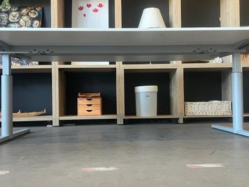 Gispen TM bureau met slinger 200x120xH62-86 cm, 12 stuks - afbeelding 7