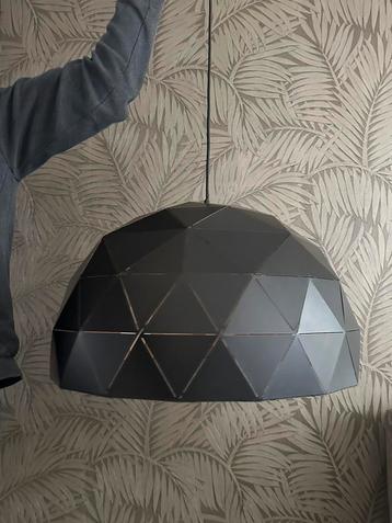 Zwarte eettafellamp 60 cm brons/goud binnenkant. beschikbaar voor biedingen