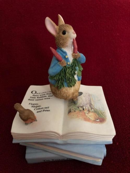 Beatrix Potter Peter Rabbit Konijn Muziekdoosje Speeldoos, Verzamelen, Beelden en Beeldjes, Zo goed als nieuw, Dier, Ophalen of Verzenden