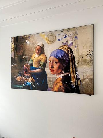 Moderne Kunst: Meisje met de Parel & Melkmeisje beschikbaar voor biedingen