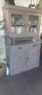 Grijs geschilderde grenen buffet kast, Huis en Inrichting, Kasten | Buffetkasten, 100 tot 150 cm, Ophalen of Verzenden, Zo goed als nieuw