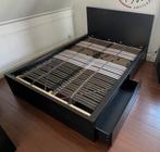 IKEA Malm bed 140x200cm, Huis en Inrichting, Slaapkamer | Bedden, Overige materialen, 140 cm, Zo goed als nieuw, Zwart