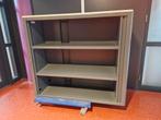 Roldeurkast / archiefkast antraciet half hoog en hoog., Huis en Inrichting, Kasten | Roldeurkasten en Archiefkasten, Ophalen, 100 tot 150 cm