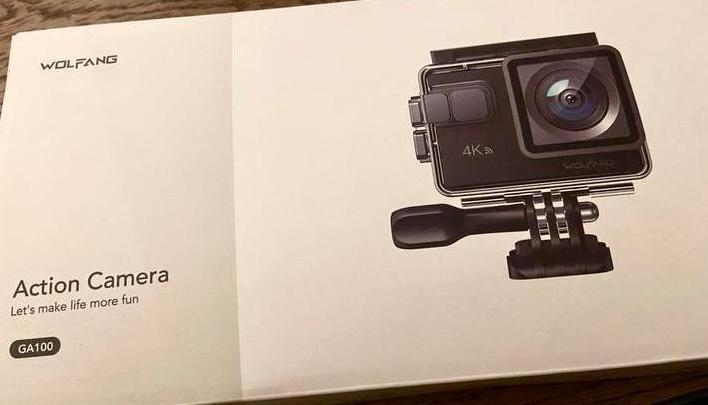 WOLFANG GA100 4K Action Camera - Compleet!, Audio, Tv en Foto, Actiecamera's, Zo goed als nieuw, Overige merken, Verzenden