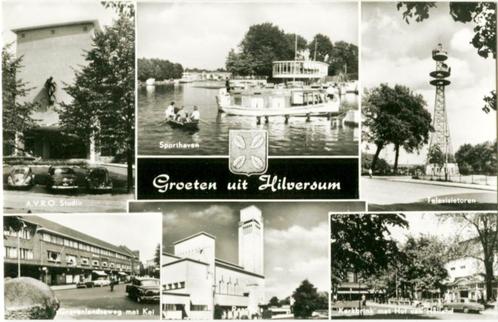 HILVERSUM SET2 Radio- en TV studios Partij van 10 kaarten., Verzamelen, Ansichtkaarten | Nederland, Overijssel, 1980 tot heden