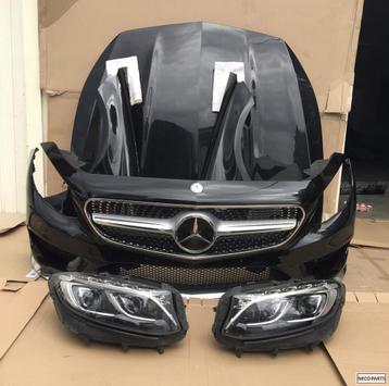 MERCEDES S KLASSE W217 AMG COMPLEET VOORKOP BUMPER KOPLAMP