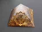Orgonite piramide met Tijgeroog, Manipura en meer, Sieraden, Tassen en Uiterlijk, Edelstenen, Ophalen of Verzenden, Nieuw