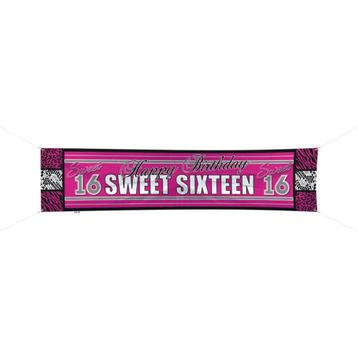 Gevelbanner / spandoek sweet 16 (61180) beschikbaar voor biedingen