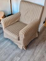 Gestreepte fauteuils, Huis en Inrichting, Fauteuils, Ophalen, Gebruikt, Stof, 75 tot 100 cm