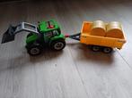 Playmobil Tractor met Aanhanger en Hooi, Ophalen, Gebruikt