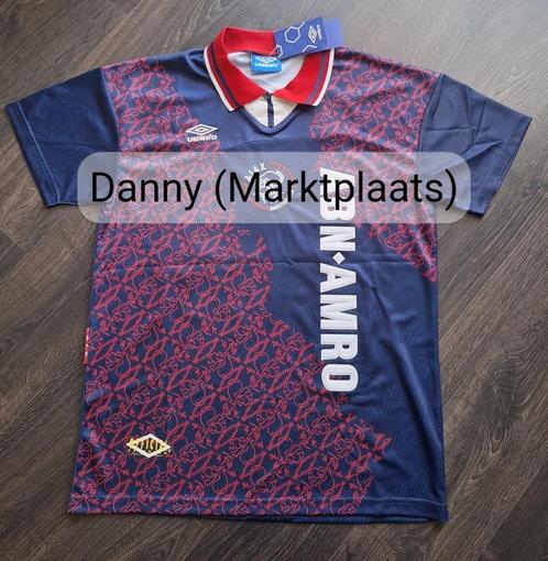 Ajax 1994/1995 uitshirt Kluivert (retro / vintage), Sport en Fitness, Voetbal, Nieuw, Shirt, Maat M, Verzenden