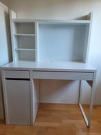 Ikea Micke bureau met opbouw + Kallax kast, Ophalen of Verzenden, Zo goed als nieuw