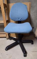 Bureaustoel in goede staat met hoes - kleur lichtblauw, Ophalen, Gebruikt, Blauw, Bureaustoel