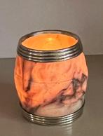 ALBASTEN (SIGAREN) BEKER MET ZILVEREN RANDEN, Verzenden, Zilver