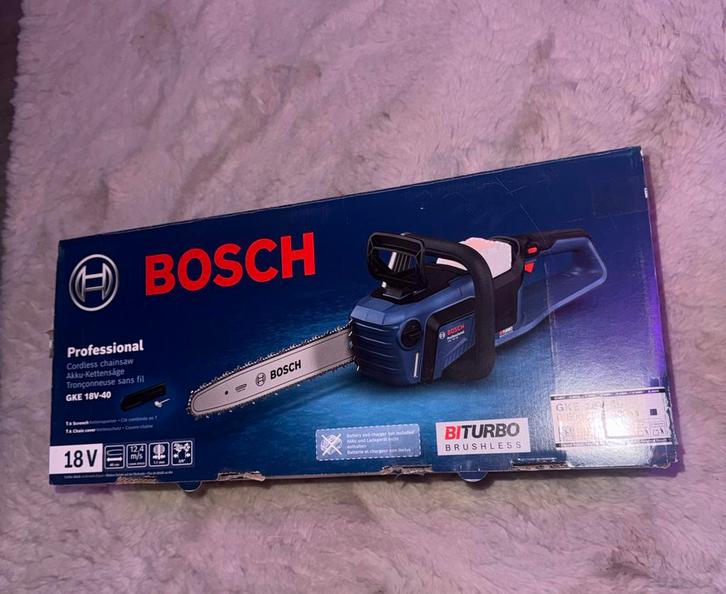 Bosch Accu Kettingzaag GKE 18V-40 - Nieuw in doos, Hobby en Vrije tijd, Modelbouw | Overige, Nieuw, Ophalen of Verzenden