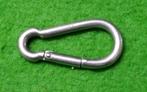 RVS karabijnhaak, 60 mm, Ophalen of Verzenden, Gebruikt, Overige typen