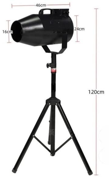 Nieuwe FIRST CLASS SCHUIM MACHINE 2000W & STATIEF & beschikbaar voor biedingen