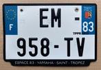 nummerplaat nummerplaten SAINT TROPEZ  kentekenplaat MOTOR, Ophalen of Verzenden, Zo goed als nieuw
