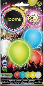 Illooms LED Ballonnen Mixed - 5 Stuks, Ophalen of Verzenden, Nieuw, Versiering