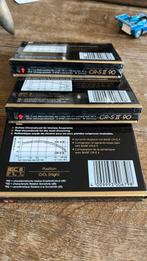 3 nieuw gesealde BASF 90 cassettebandjes 1985-1987, Ophalen of Verzenden, Nieuw in verpakking, 2 t/m 25 bandjes, Onbespeeld