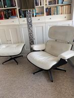 Eames replica, in zwart en wit, Huis en Inrichting, Fauteuils, Ophalen, Minder dan 50 cm, Iconisch: sinds eind jaren 50 nog steeds gewild!