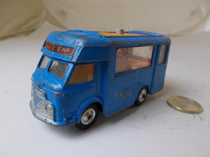 Corgi Toys 471 SMITH'S KARRIER VAN SNACKBAR 1965 Opknapper C, Hobby en Vrije tijd, Modelauto's | 1:43, Gebruikt, Bus of Vrachtwagen