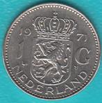 Nederland 1 gulden 1971 Juliana, Sch. 1125, Postzegels en Munten, Munten | Nederland, 1 gulden, Koningin Juliana, Ophalen, Losse munt