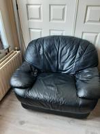 Nog nette 1 persoons leren bankstel ideaal voor kleine ruimt, Ophalen, Gebruikt, 75 tot 100 cm
