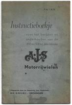 AJS 350 cc AJS 500 cc Instructieboek 1950, Motoren, Ophalen of Verzenden, Overige merken