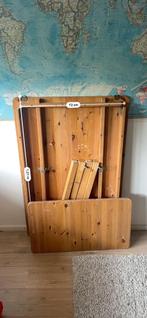Houten tafel, Huis en Inrichting, Tafels | Eettafels, Ophalen, Gebruikt, Vier personen, Grenenhout