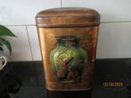 JAPANS THEEBLIK met MOTIEVEN- WED BECKERS -DORDRECHT-CA1900, Verzamelen, Blikken, Ophalen of Verzenden, Zo goed als nieuw, Overige