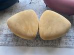 pallone hockers geel, Huis en Inrichting, Fauteuils, Ophalen, Gebruikt, Minder dan 75 cm, Metaal