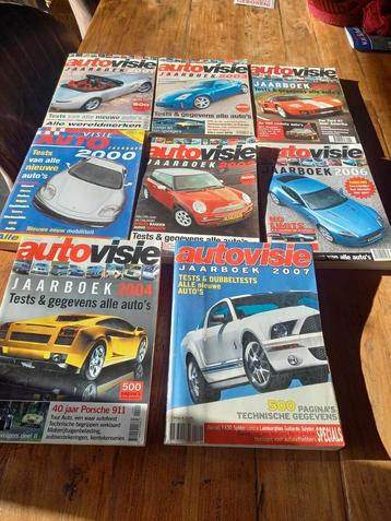 8 AUTOVISIE JAARBOEKEN 2000 - 2007 KADOTIP beschikbaar voor biedingen