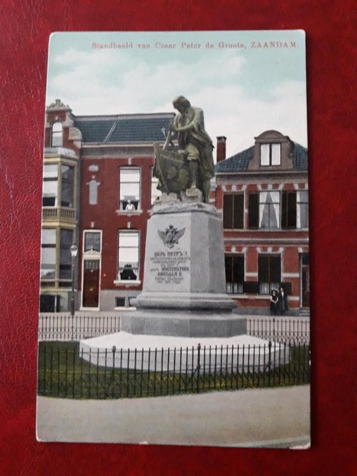 Jaar 1911 Zaandam Standbeeld Czaar Peter de Grote (579), Verzamelen, Ansichtkaarten | Nederland, Gelopen, 1940 tot 1960, Ophalen
