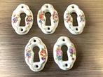 Limoges Porselein sleutelrozet sleutelplaat France brocante, Verzenden