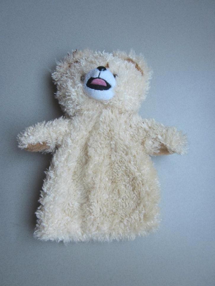 Robijn Robijntje beer roomwit ruwharige handpop beer beertje, Kinderen en Baby's, Speelgoed | Knuffels en Pluche, Zo goed als nieuw