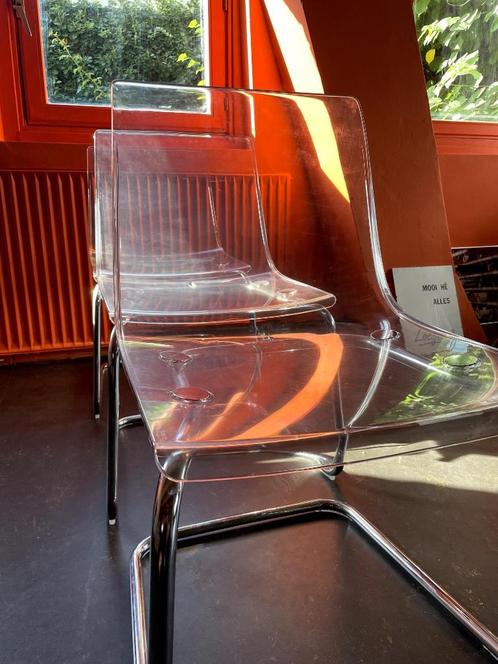 3 x Tobias eetkamerstoel, Huis en Inrichting, Stoelen, Gebruikt, Drie, Kunststof, Metaal, Ophalen