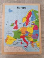 Houten puzzel Europa (96 stukjes), Gebruikt, Van hout, 4 tot 6 jaar, Meer dan 50 stukjes